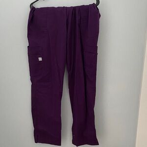 Dark Purple (Plum) Yoga Style Scrub Pants